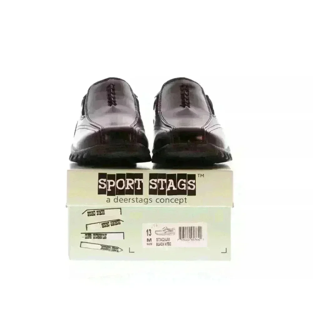 NEW NIB Deer Stags Sport Stags Little Boy's Stadium Slip On Shoe Black $40